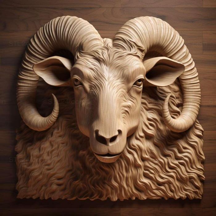 Nature and animals (sheep 3, NATURE_7627) 3D models for cnc